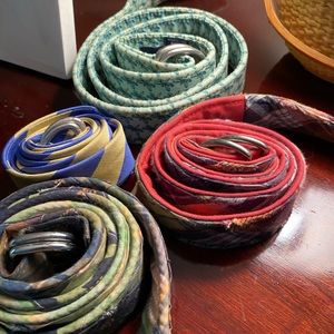 4 Preppy D-Ring belts 1 Vineyard Vines 3 J Crew